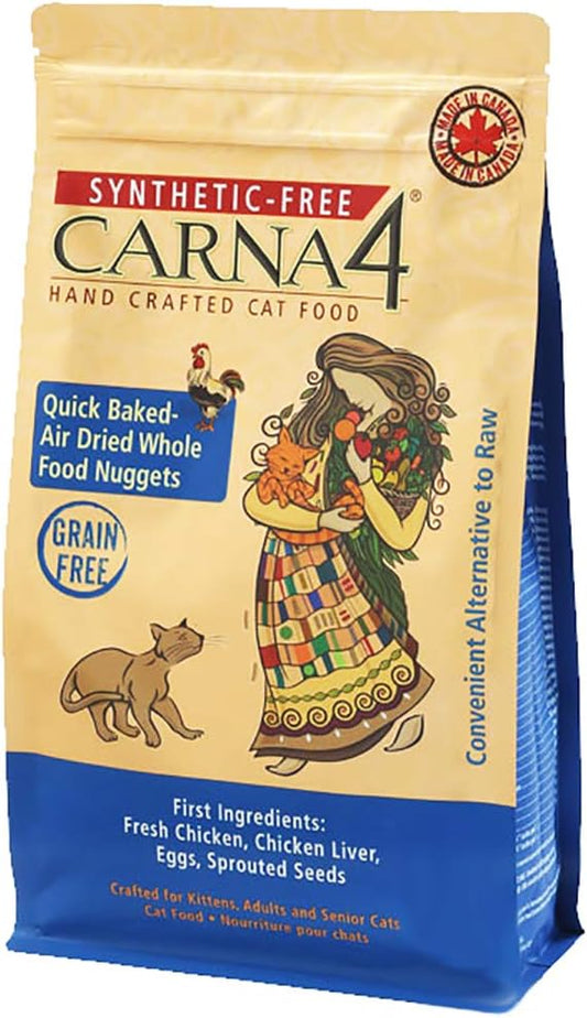 Carna4 Cat Food, Chicken, 4 lb