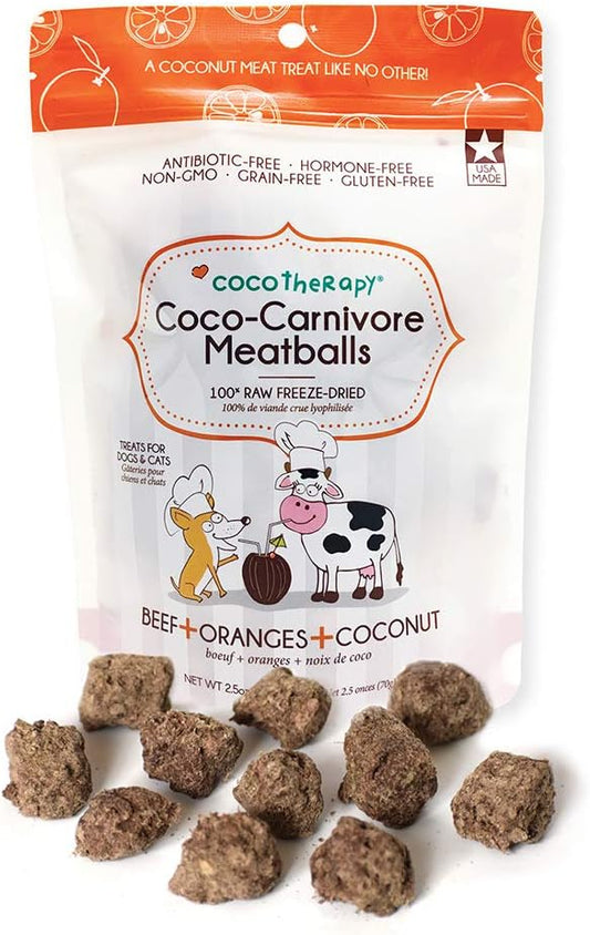 Coco-Carnivore Meatballs – Beef/Orange/Coconut, 2.5 oz