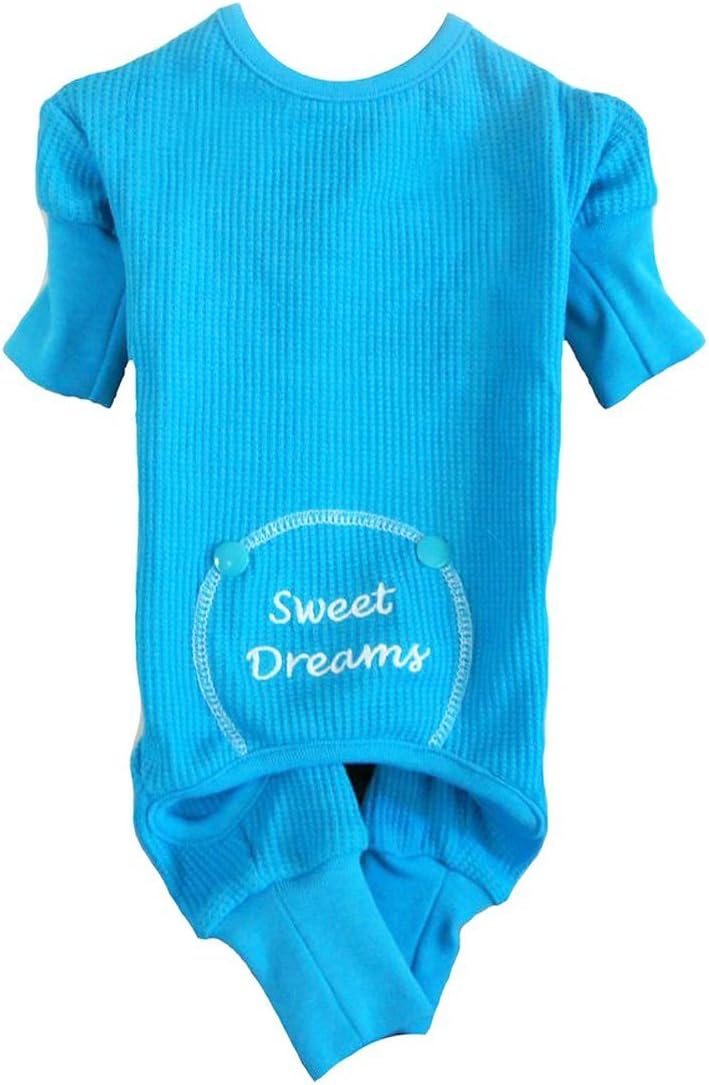 DOGGIE DESIGN Sweet Dreams Thermal Cotton Pajamas for Dogs