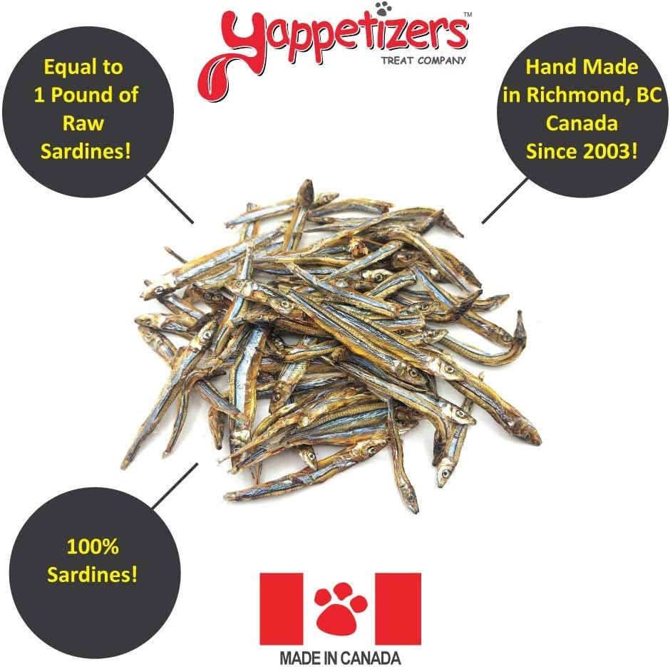 Yappetizers Treat Company Sardines Dehydrated Dog Treat - 3oz