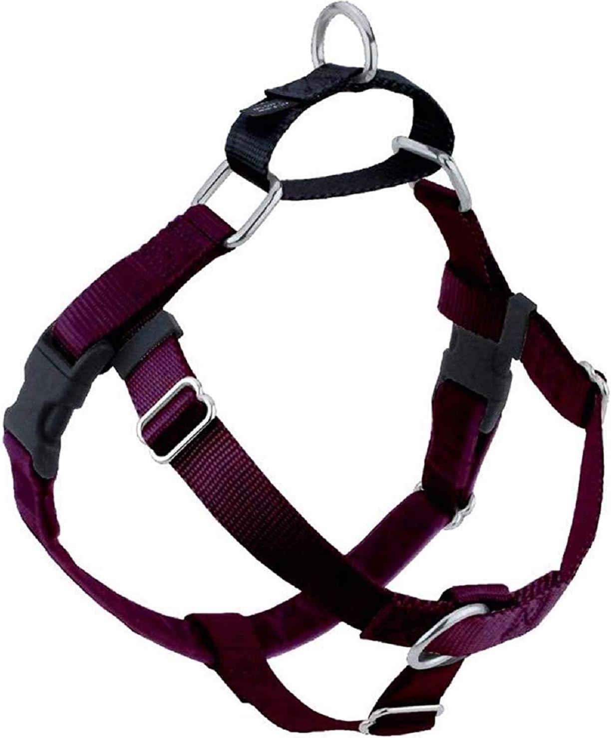 2 Hounds Design Freedom No Pull Dog Harness 1" Medium Burgundy