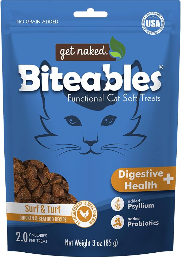 Get Naked Biteables Cat Digestive Plus Treats - 3oz