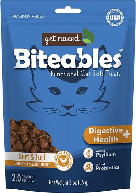 Get Naked Biteables Cat Digestive Plus Treats - 3oz