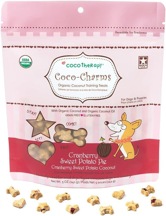 Coco Therapy Cranberry Sweet Potato Coco-Charms Dog Training Treats