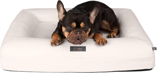 Nandog Pet Gear Memory Foam Orthopedic Ivory Dog Bed - Medium