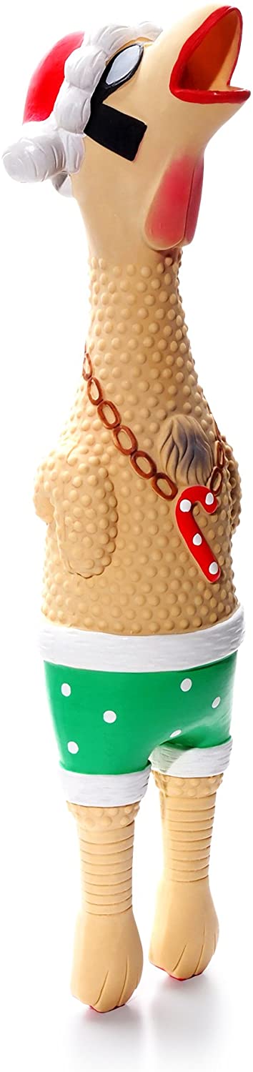 Charming Pet Products Christmas Earl Pet Squeak Toy, Small