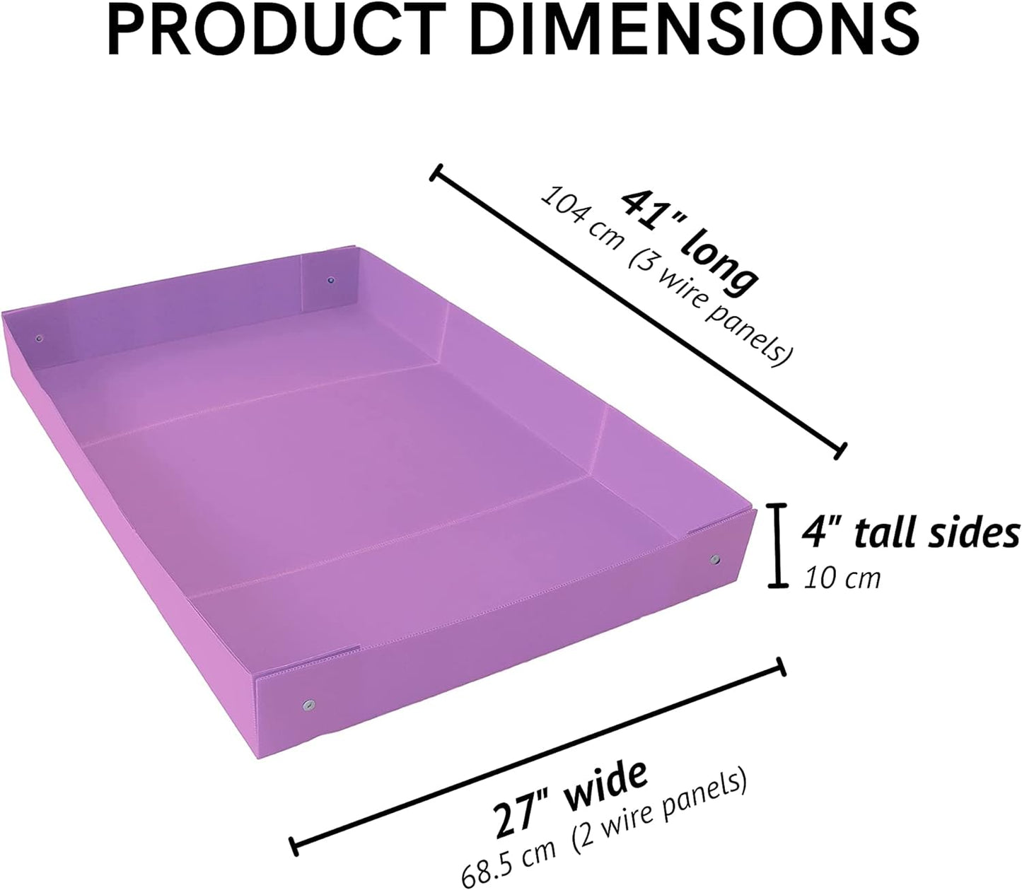 Midlee Guinea Pig Panel Cage with Purple Liner - 10 pc