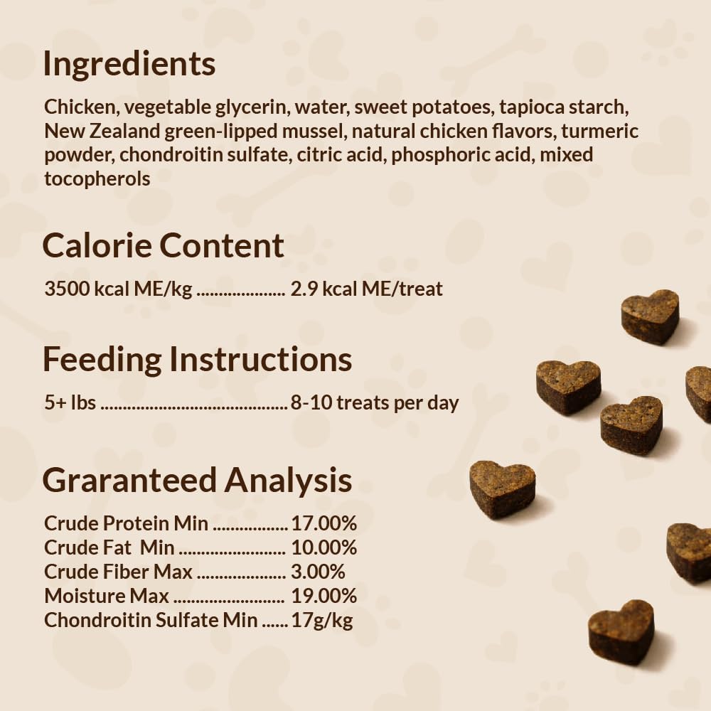 Get Naked Biteables Senior Health Soft Dog Treats, Real Chicken Treat for Toothless Dogs, 6oz