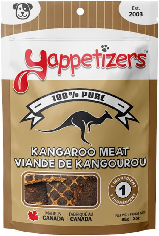 Yappetizers Treat Company kangaroo meat Dehydrated Dog Treat - 3oz