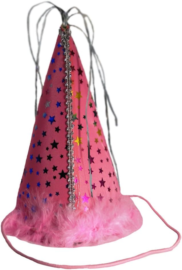 Charming Pet Party Hat for Pets, Large, Pink