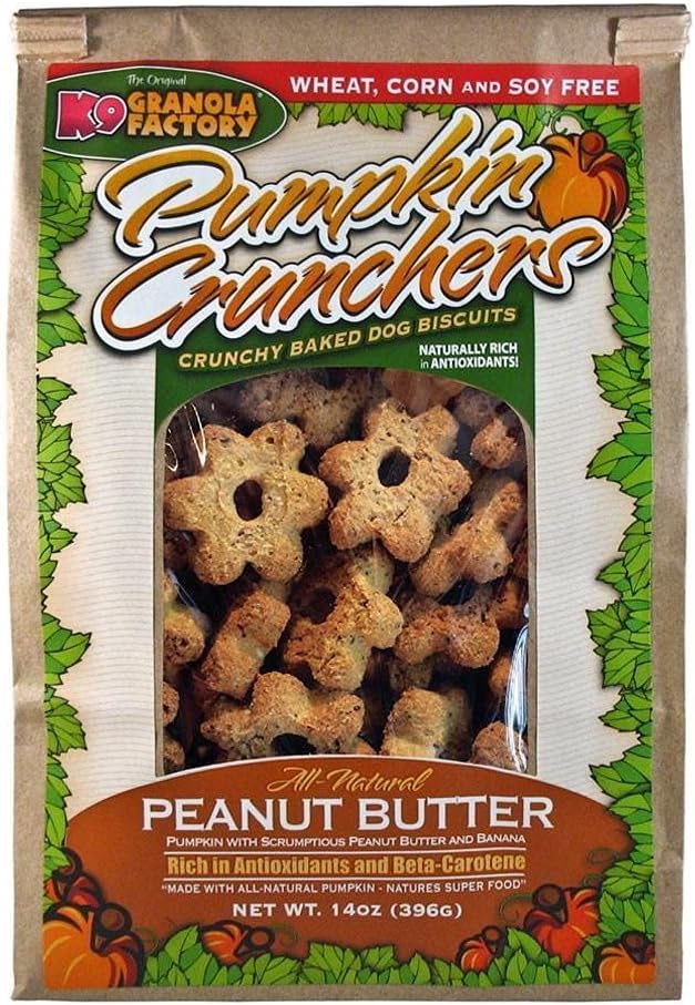 Pumpkin Crunchers Dog Treat Peanut Butter 14oz