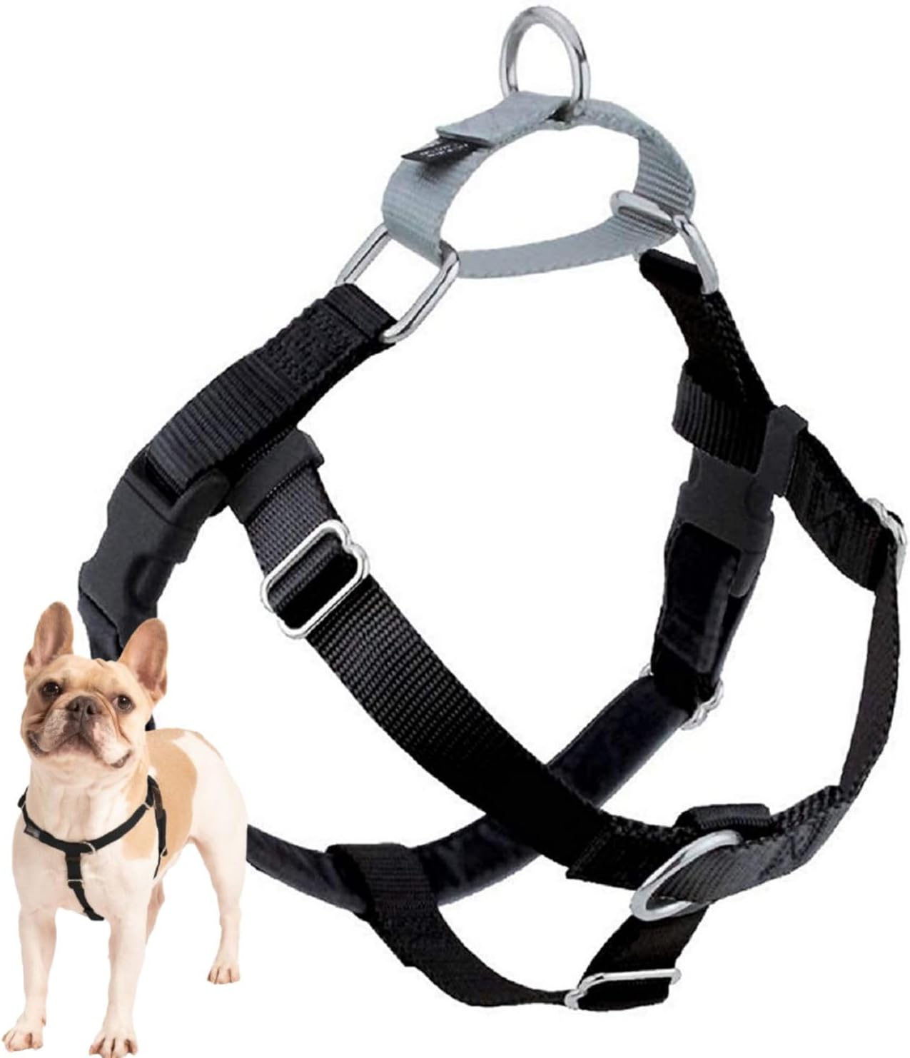 2 Hounds Design Freedom No Pull Dog Harness X-Small Black