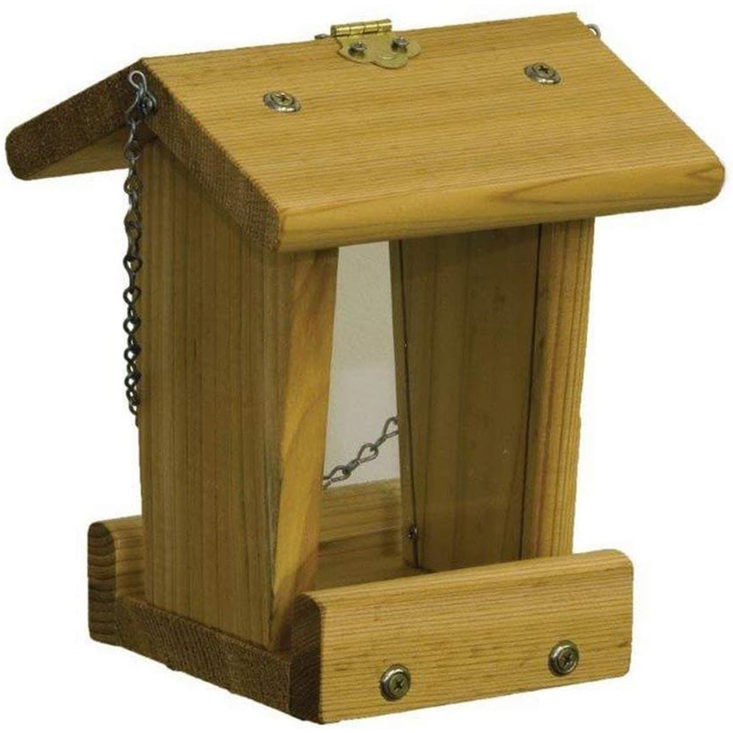 Stovall Cedar Mini Mixed Seed Hanging Hopper Bird Feeder