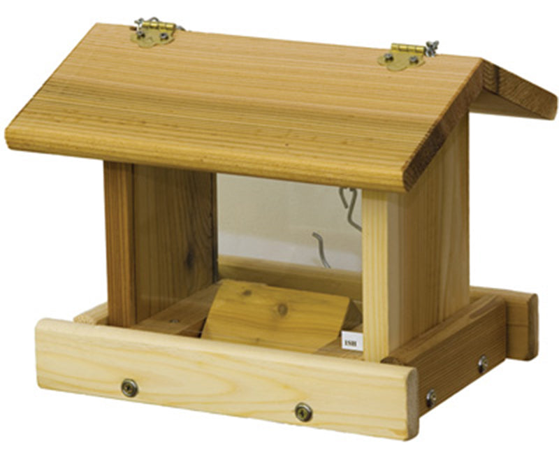 Stovall Cedar Extra Small Hanging Hopper Bird Feeder