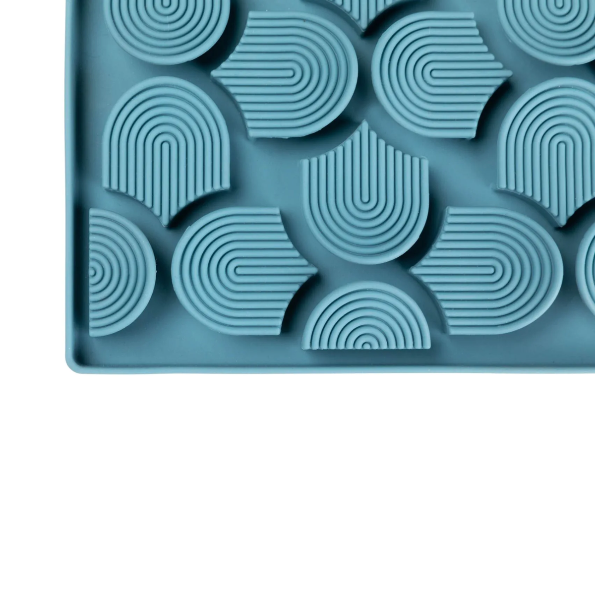 FuzzYard Life Hide & Treat Silicone Feeding Mat for Dogs, Myrtle Green