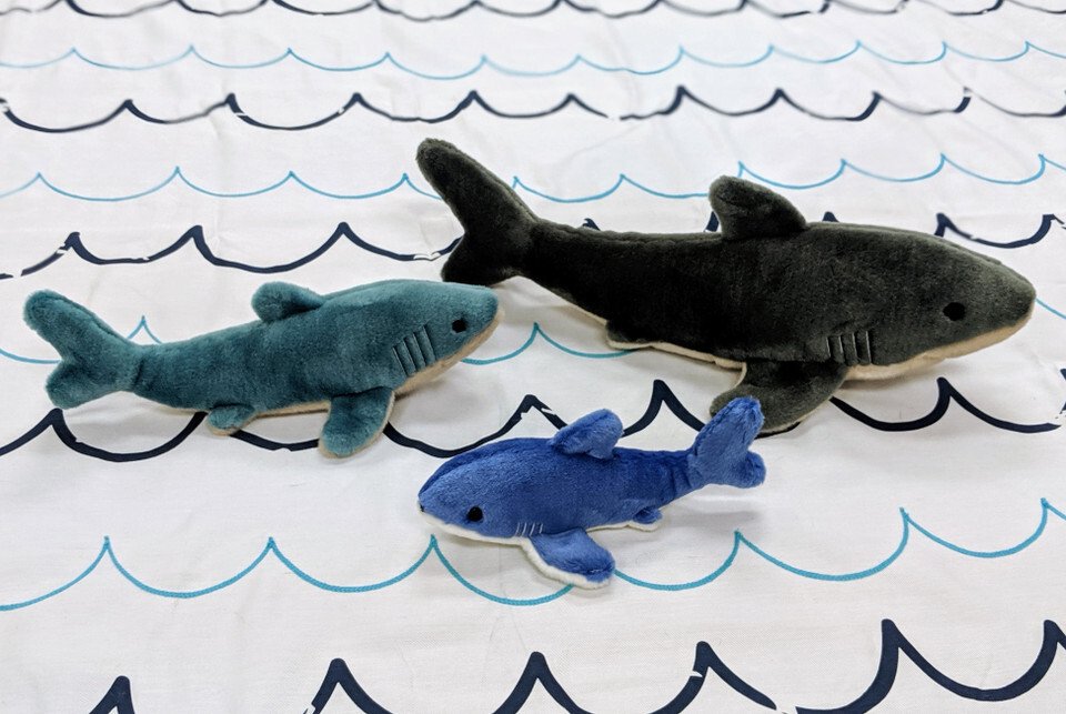 Fluff & Tuff Baby Bruce Shark Plush Dog Toy
