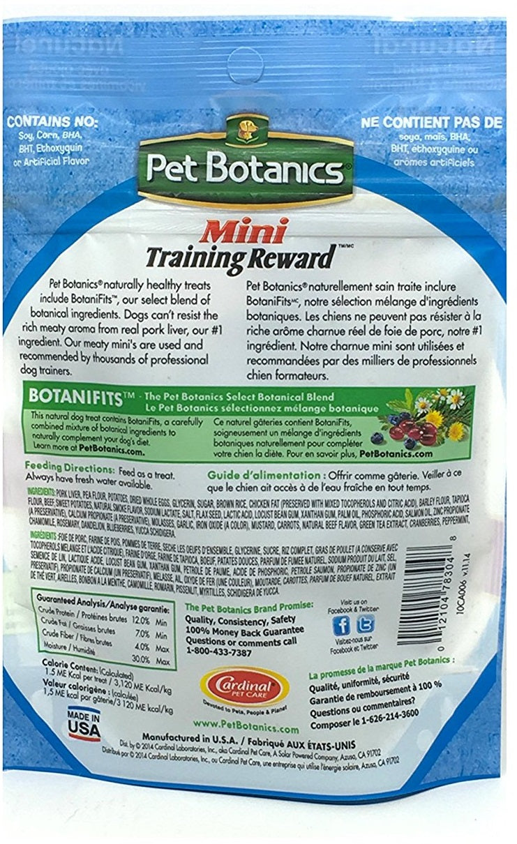 3-Pack Pet Botanics Variety Flavor Bundle Mini Reward Treats for 12 Total oz