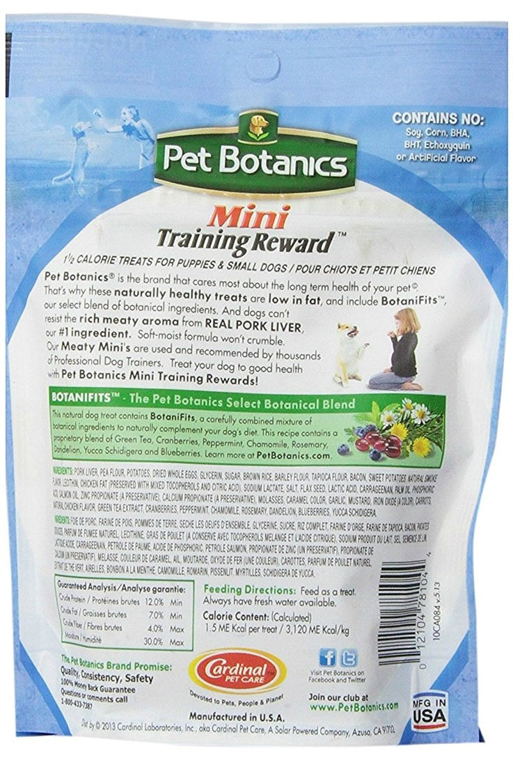 3-Pack Pet Botanics Variety Flavor Bundle Mini Reward Treats for 12 Total oz