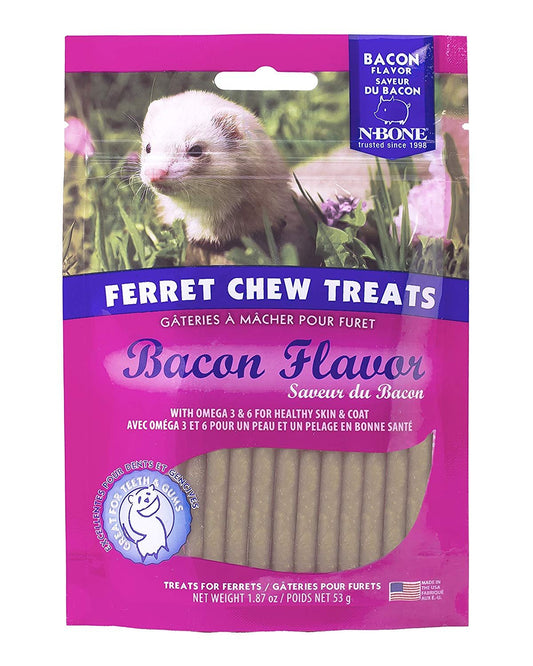 N-Bone Ferret Bacon Chew Treats (2 Count/1.87oz Each)