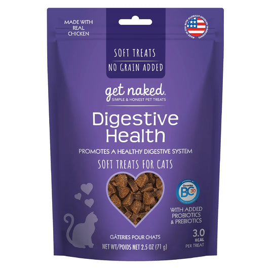 N-BONE Get Naked Digestive Health for Cats Soft Treats 2.5oz