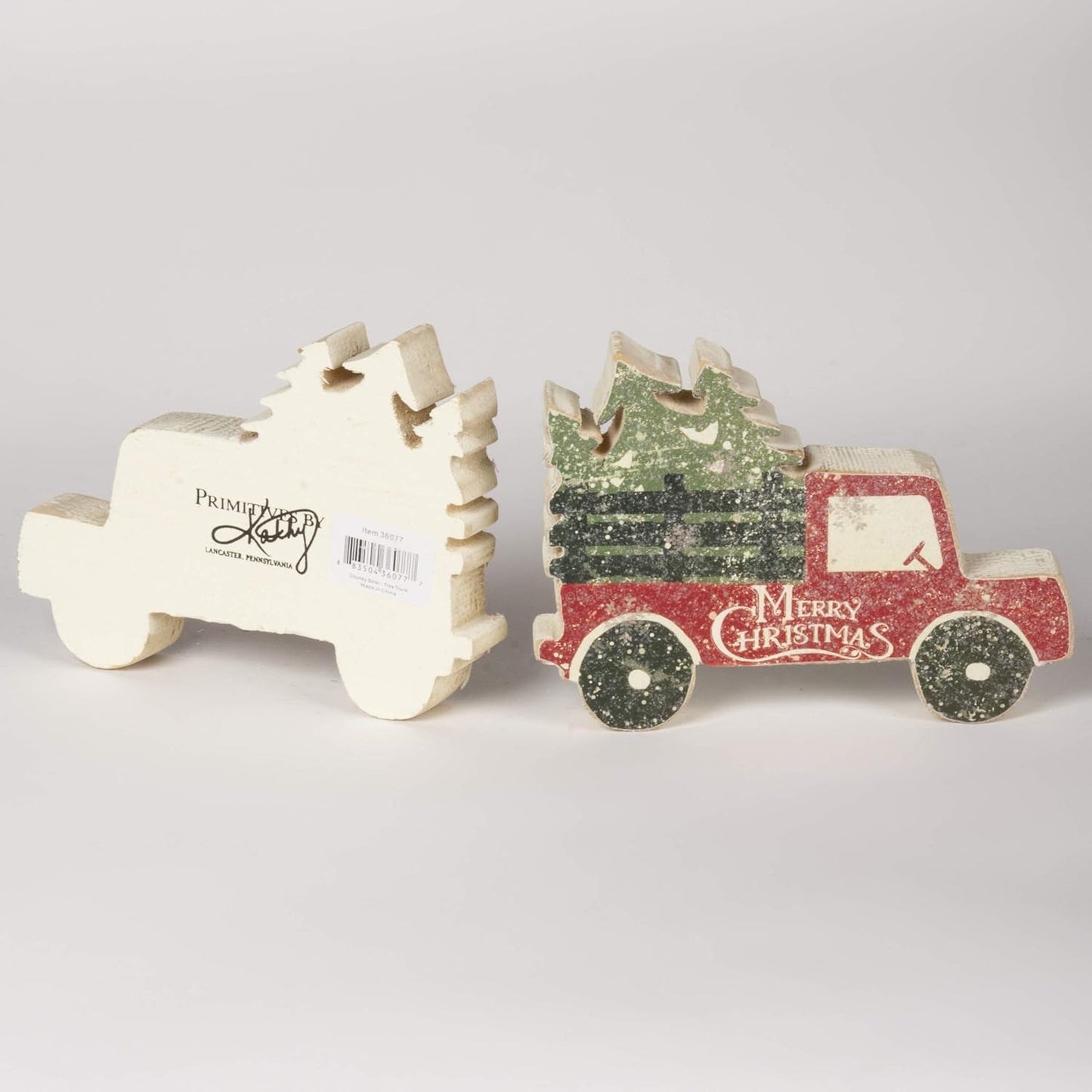 Primitives by Kathy Tree And Truck Merry Christmas Chunky Sitter