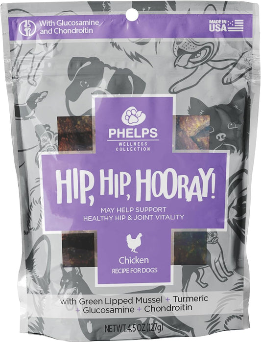 Phelps Pet Products Hip, Hip, Hooray! Chicken Dog Treats