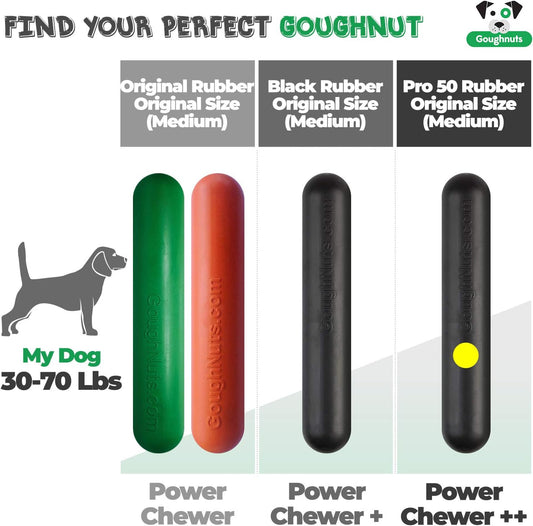 Goughnuts - Interactive Dog Stick (Power Chewer +) - Black 50