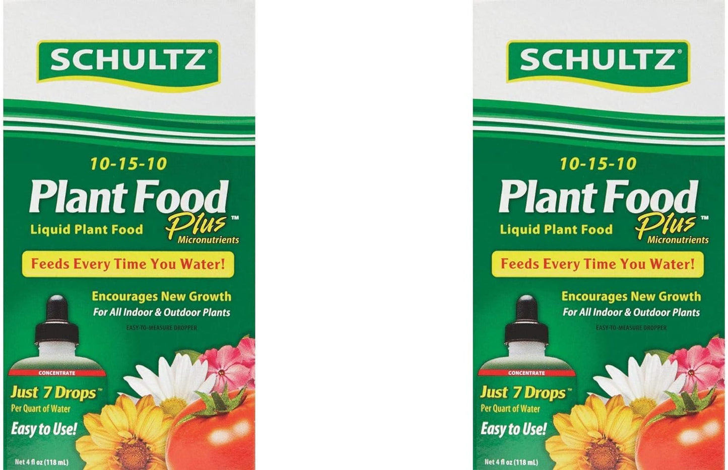 Schultz Liquid Plant Food Plus Micronutrients, 2 Pack (4 Ounces Each)