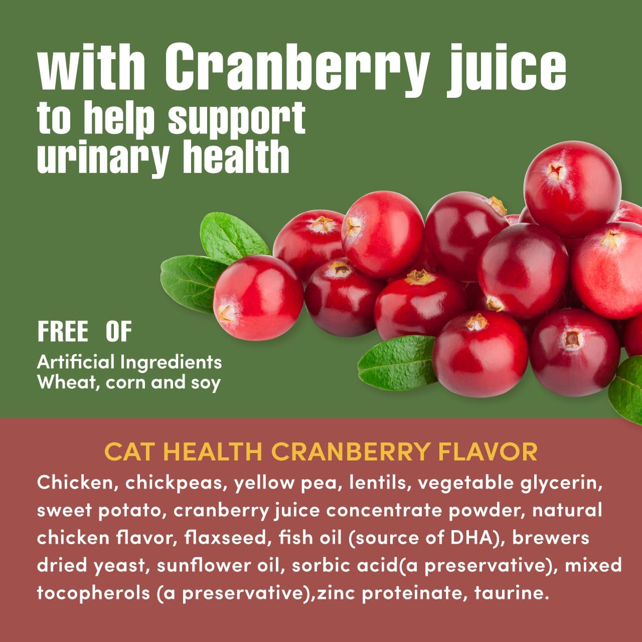 N-BONE Get Naked Cat Health with Cranberry Juice Crunchy Treats 2.5oz
