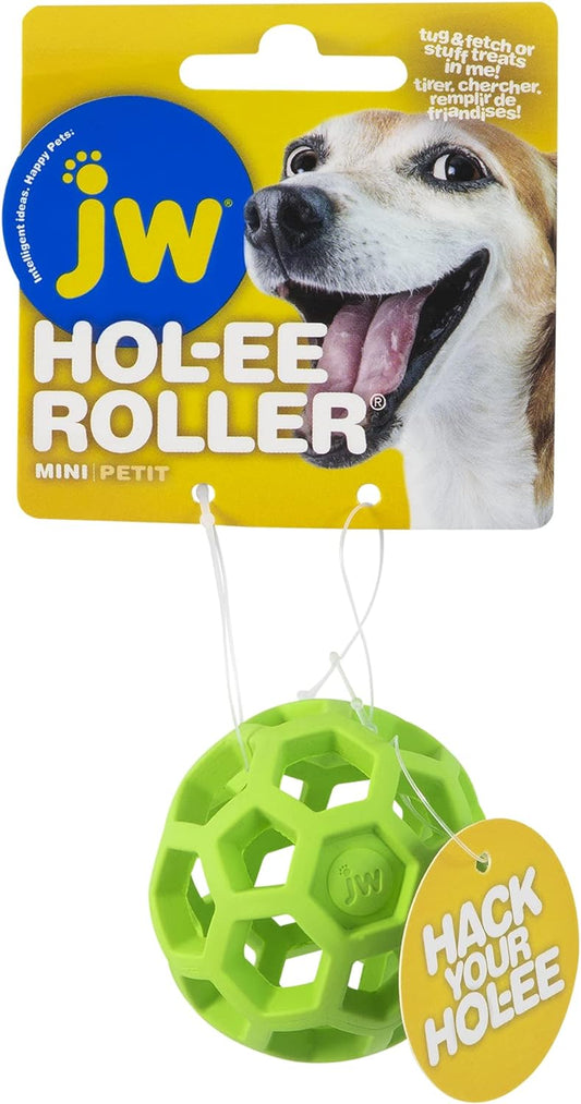 JW Pet Hol-ee Roller Puppy Rubber Dog Toy - Assorted Colors