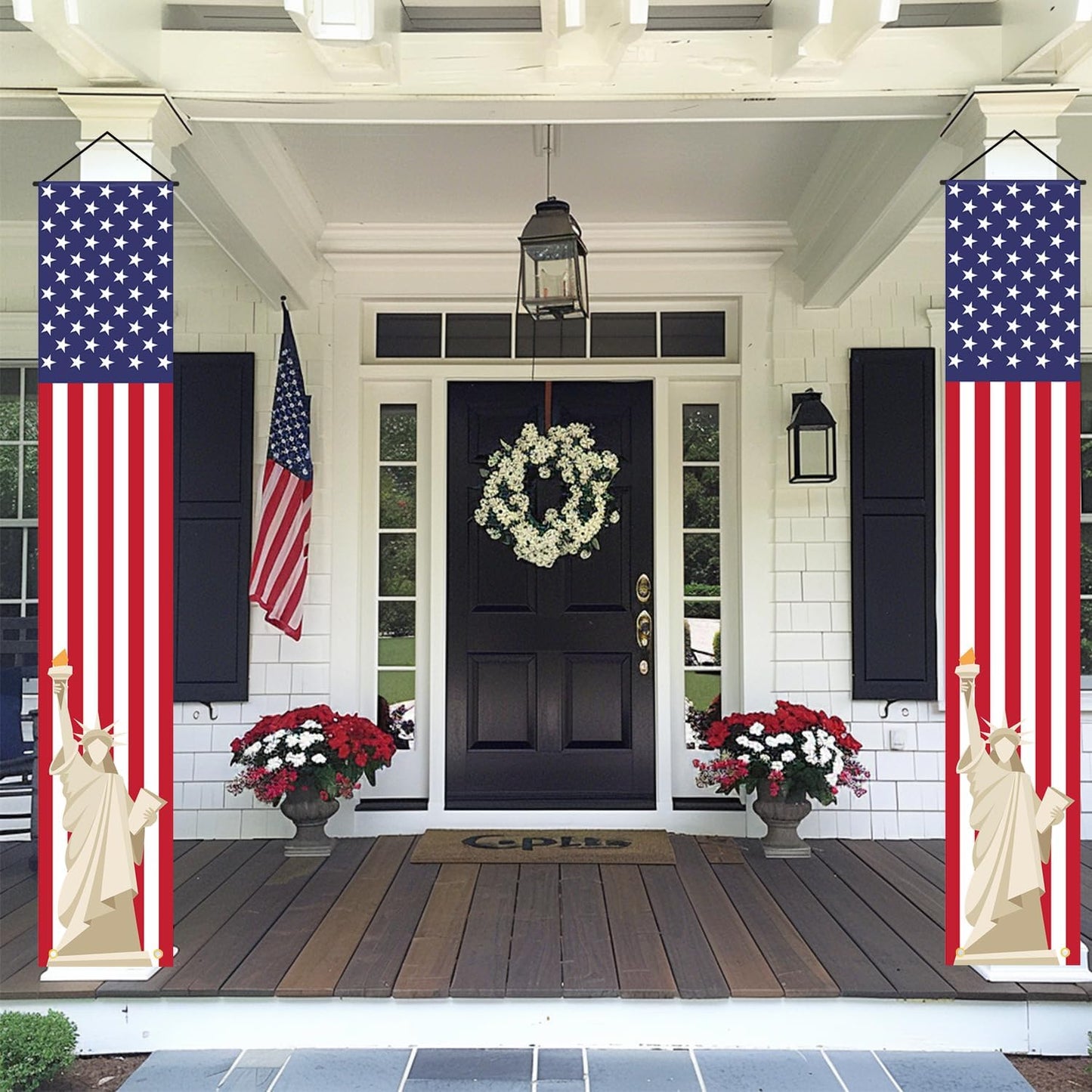 Primitives by Kathy Patriotic Porch Banner