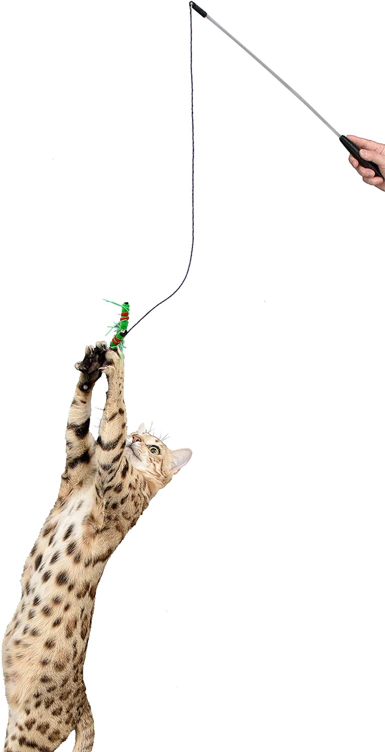 RompiCatz Critter Collector Series - Classic Rod - Cat Wand Toy