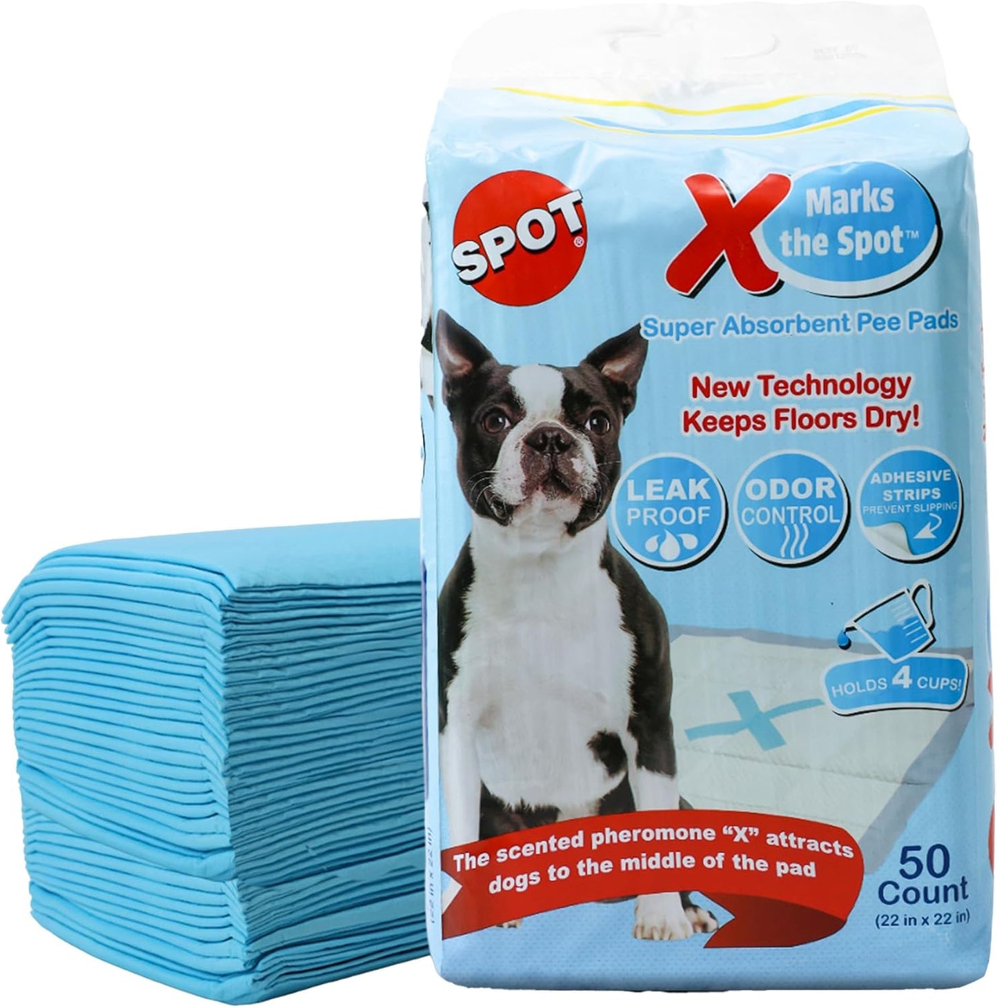SPOT X Marks The Super Absorbent Pads - 50 Pack (22" x 22")