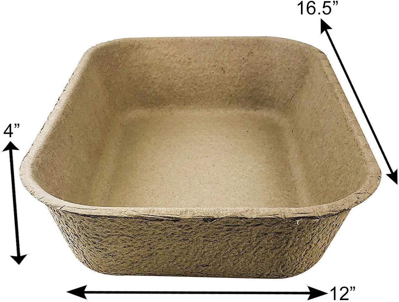 Midlee Disposable Cat Litter Boxes Pack of 5- Travel Portable Pet Tray Liner