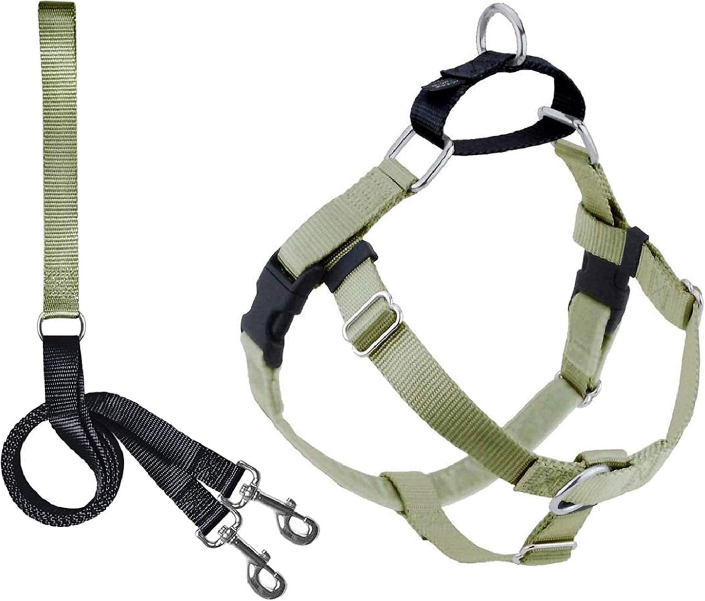 2 Hounds Design Freedom No Pull Dog Harness 1" Medium Tan