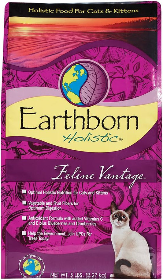 Earthborn Holistic Feline Vantage Dry Cat Food - 5 lbs