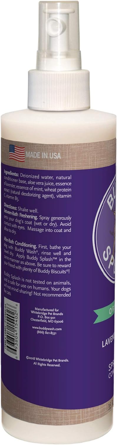 Buddy Biscuits Splash Dog Deodorizer & Conditioner - Lavender & Mint (16 oz)