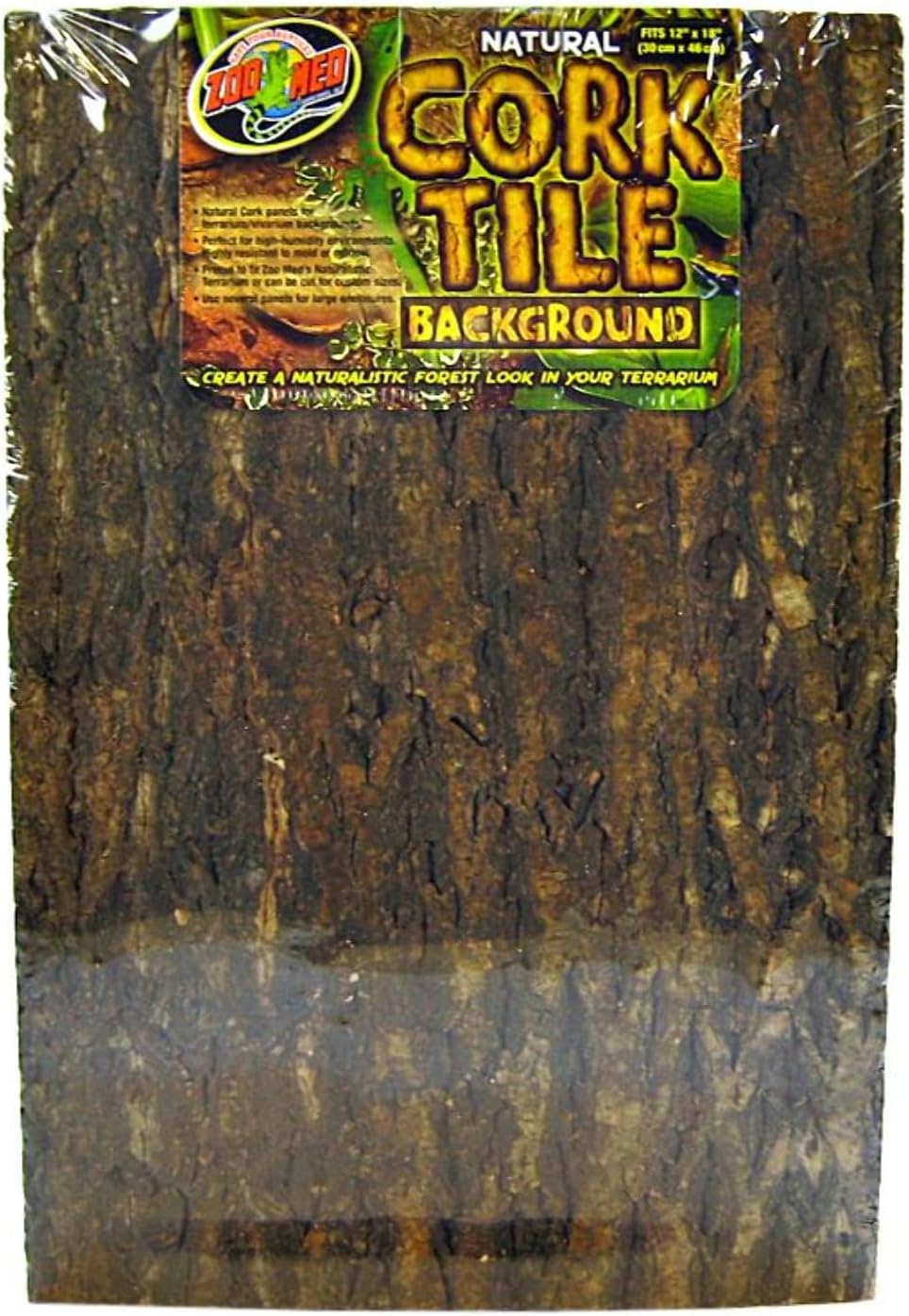 Zoo Med Natural Cork Tile Terrarium Background - (18" x 18")