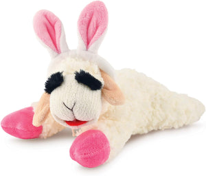 MultiPet Lambchop Easter Bunny Ears 10" Dog Toy