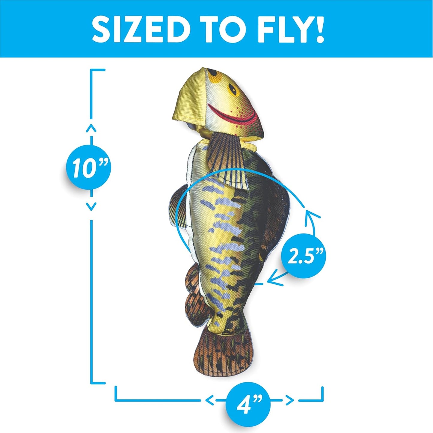 Spunky Pup Fly & Fetch Fish Dog Toy