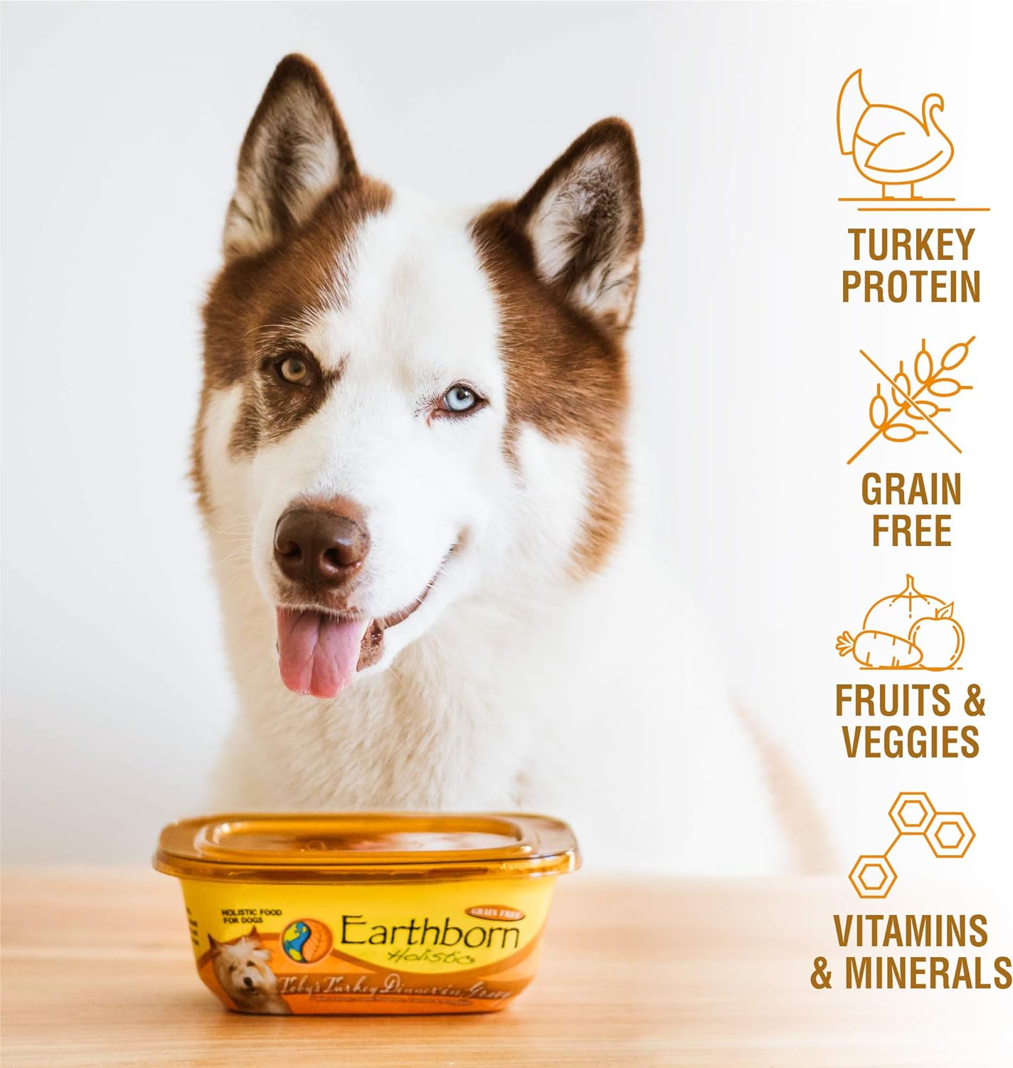 Earthborn Holistic Toby'S Turkey Dinner In Gravy Grain-Free Moist Dog Food - (8 oz) Pack of 8