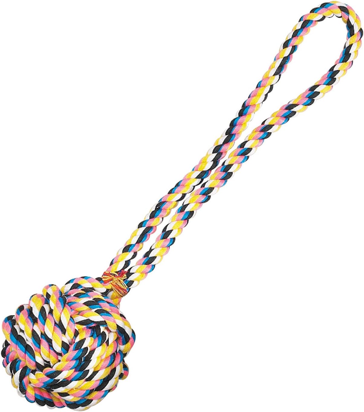 Zanies Poly/Cotton Monkeys Fist Knot Rope Dog Toy - 17-Inch