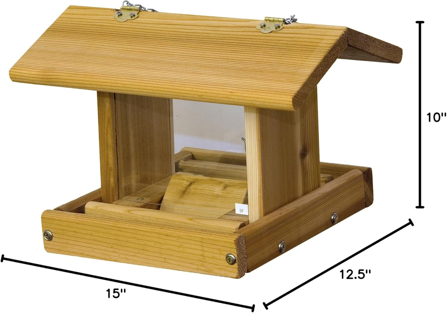 Stovall Cedar Small Hanging Hopper Bird Feeder