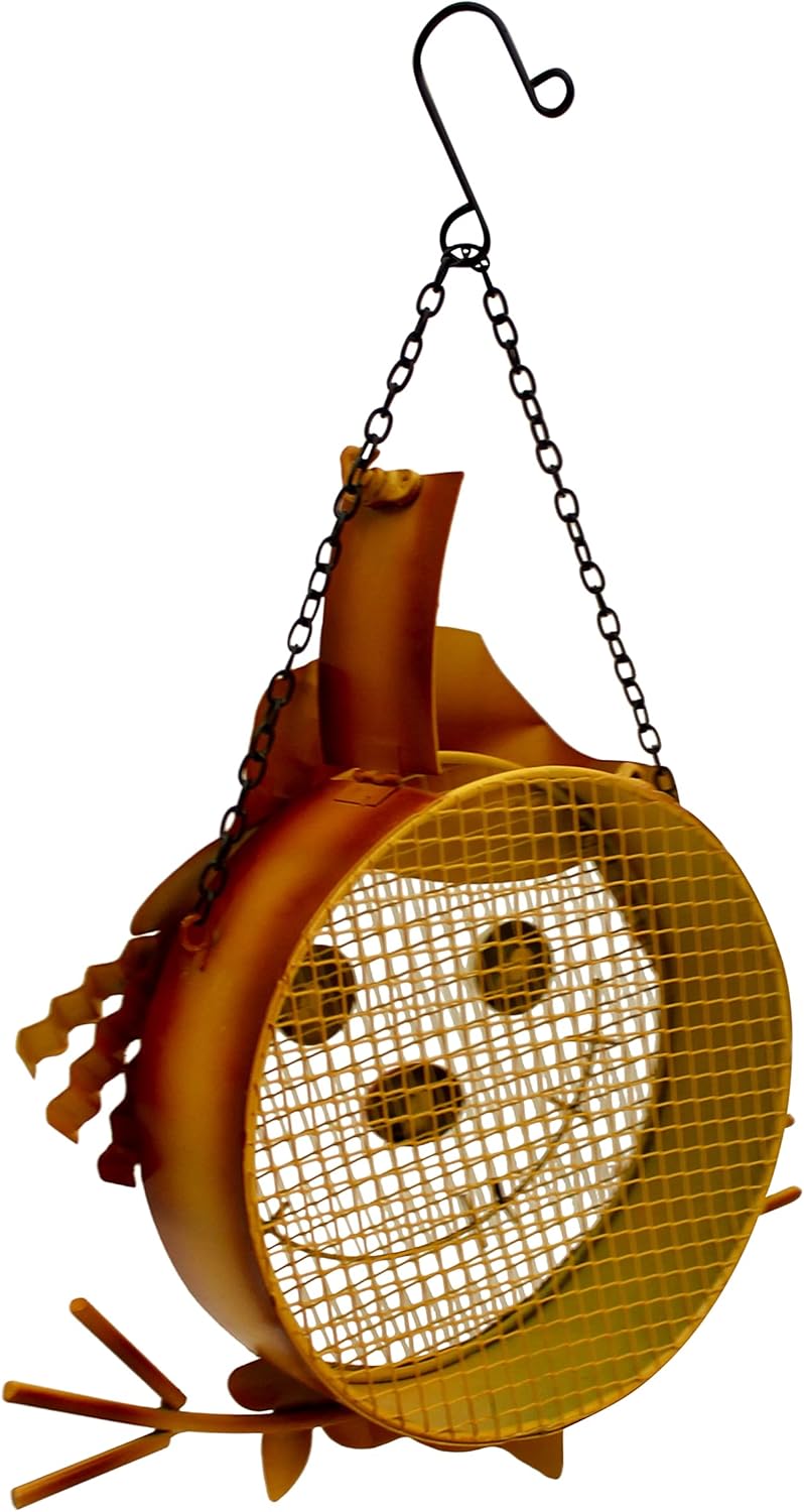 Gift Essentials Metal Assorted Scarecrow Mesh Bird Seed Feeder - 9"