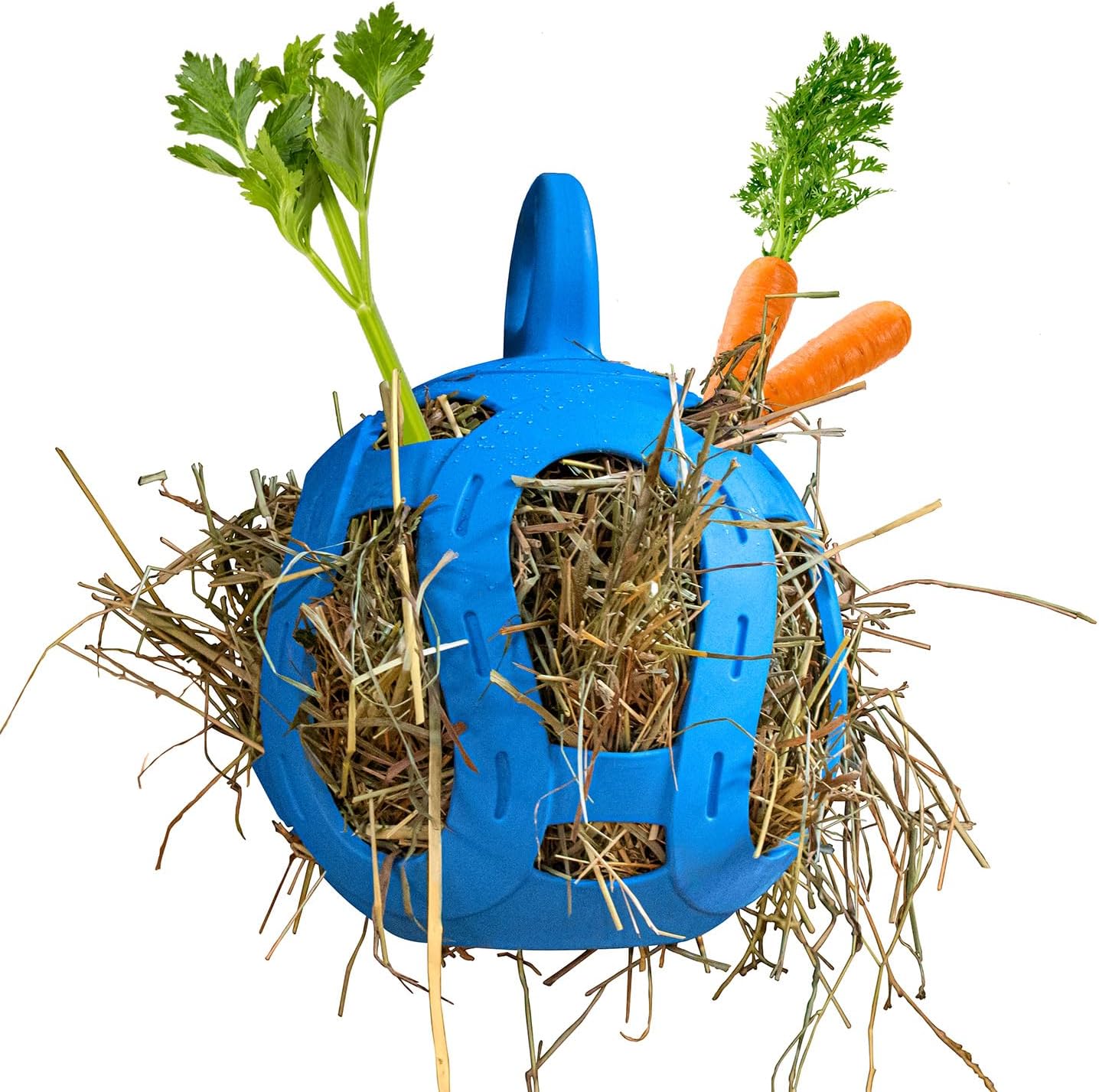 Horsemen's Pride Jolly Hay Ball Stall Toy for Horses - Blue