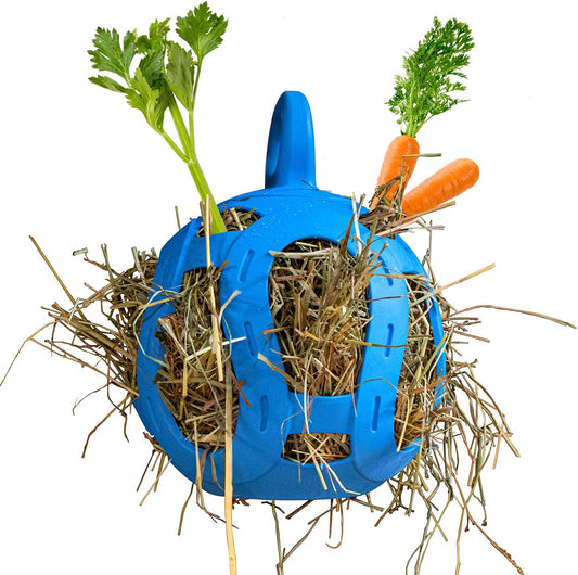 Horsemen's Pride Jolly Hay Ball Stall Toy for Horses - Blue