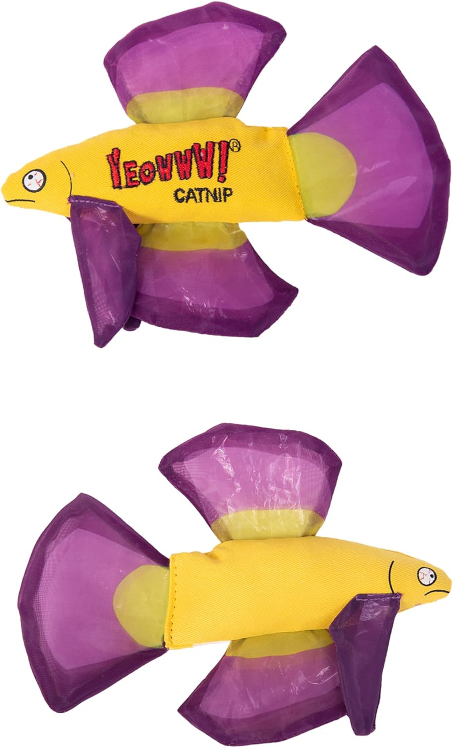 Yeowww! Mo Betta Fish Catnip Filled Cat Toy - Purple