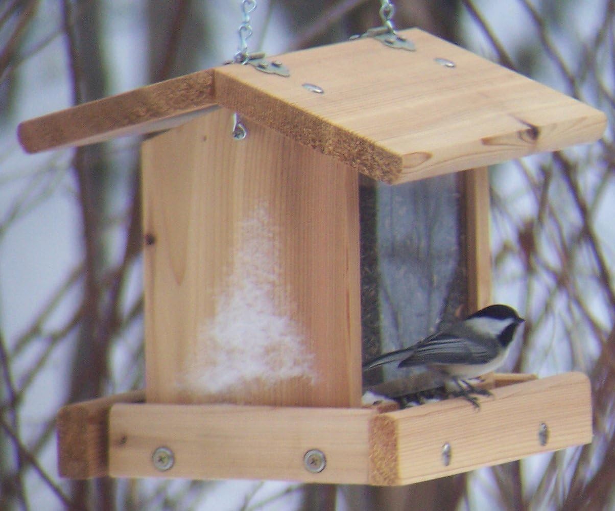 Stovall Cedar Extra Small Hanging Hopper Bird Feeder