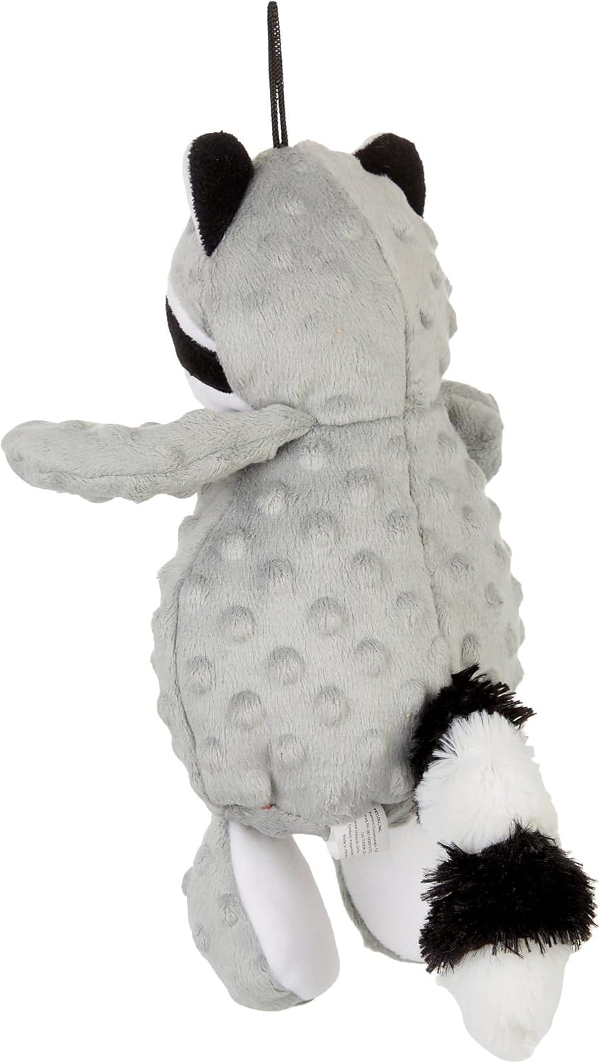 Petlou Dotty Friends Raccoon Plush Interactive Stuffed Dog Toy - 12"