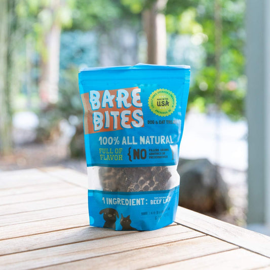 Bare Bites - 100% All Natural Dehydrated Beef Liver Dog and Cat Treats